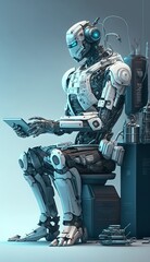 Naklejka premium Cutting-Edge AI Chatbot with GPT Technology