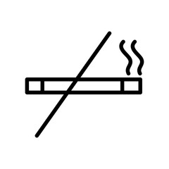 No smoking vector icon flat trendy style illustration on white background..eps