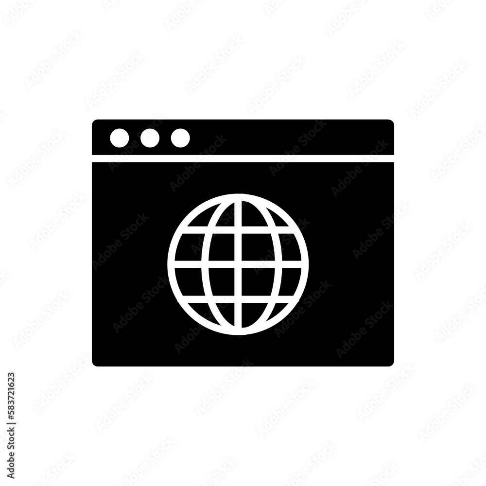 Poster web development vector icon flat vector trendy style illustration