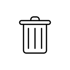  Delete vector icon, recycle bin symbol. vector illustration for web site or mobile app.eps