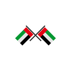 United Arab Emirates flags icon set, United Arab Emirates independence day icon set vector sign symbol