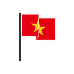 Vietnam flags icon set, Vietnam independence day icon set vector sign symbol