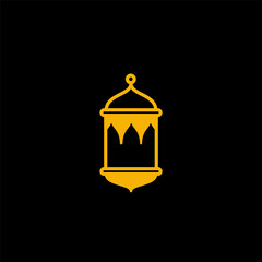 Lantern icon,ramadan kareem icon vector logo design template