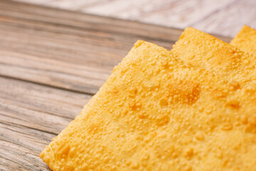 Brazilian Pastry Street Food (Pastel de feira frito)