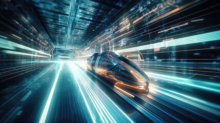 Fototapeta premium fast moving car