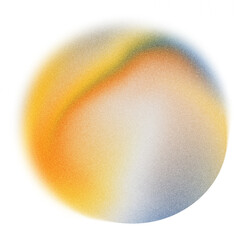 Multicolor abstract shape with grain