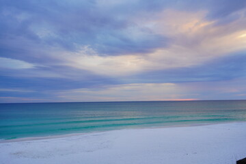 beautiful Destin beach and the Gulf of Mexico in Destin, Florida