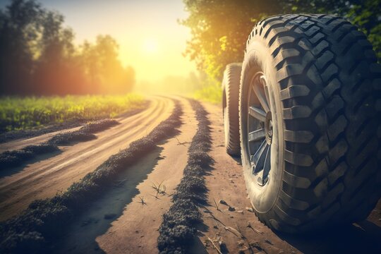 An online map with tire repair shops marked