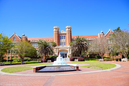 Tallahassee, Florida, FL 03 19 2023:: Florida State University Campus building	