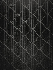 Steel grating fence made with wire Abstract background. Monochrome texture.