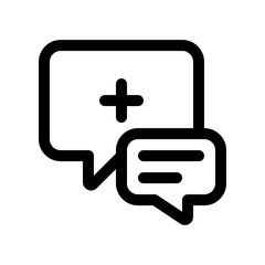 Obraz premium Editable health consultation vector icon. Part of a big icon set family. Perfect for web and app interfaces, presentations, infographics, etc