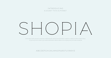 Elegant thin alphabet font. Luxury classic lettering typography decorative concept for wedding invitations, letters, signs, fashion and many more.