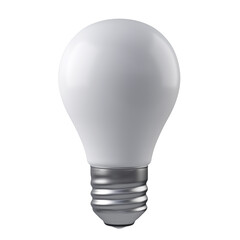 Energy saving light bulb on a white background. 3d illustration