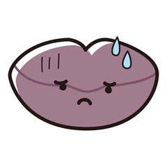 血色の悪いくちびるのキャラクター
