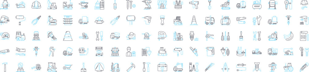 Hospitality industry vector line icons set. Hospitality, Industry, Tourism, Hotels, Restaurants, Catering, Accommodation illustration outline concept symbols and signs