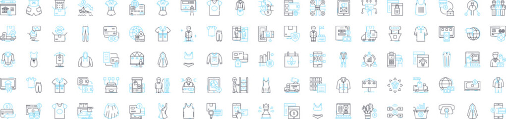 Sales funnel vector line icons set. Funnel, Sales, Lead, Conversion, Analysis, Acquisition, Automation illustration outline concept symbols and signs