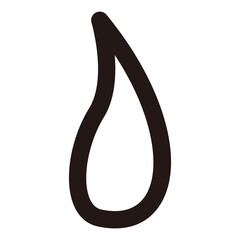 汗・しずくのイメージイラスト（白黒）