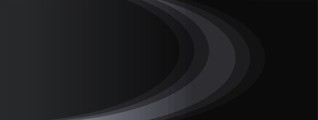 Premium abstract background in minimalist black with fancy dark geometric elements.