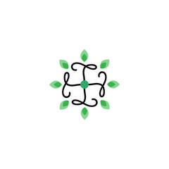 mandala latin l illustration logo
