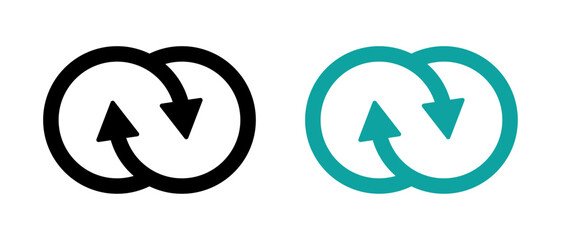  Synergy vector icons set