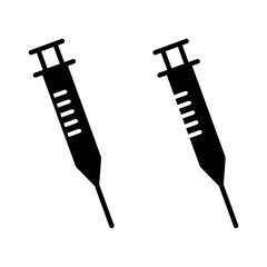 Syringe vector icons set