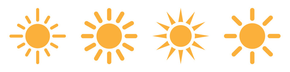 Sun vector icons collection