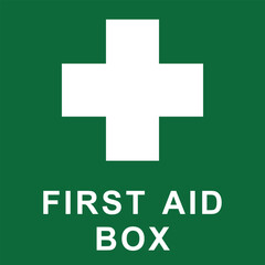 First Aid box sign vector illustration