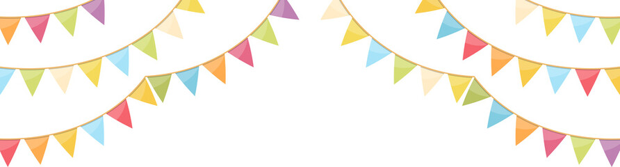 Background with bunting flags