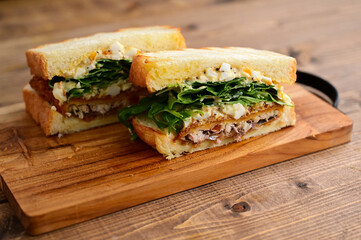 アジフライサンド