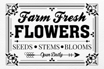 Farm fresh flowers market design