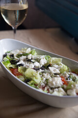 Greek Salad With White Wine