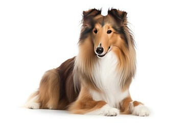 The Collie is a medium-sized herding dog breed that originated in Scotland.