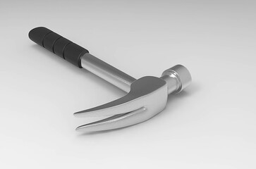 hammer, metal, 3d, render, black hammer, steel