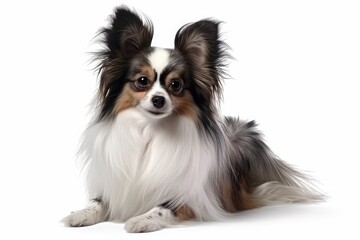 Papillon dogs are small, elegant and lively toy dogs that are known for their distinctive butterfly-like ears