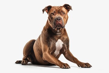 Obraz premium Pit Bull medium-sized dog breed , muscular and athletic in appearance