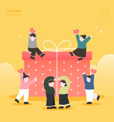 A warm template of gratitude and love 
