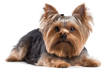 yorkshire terrier isolated on white