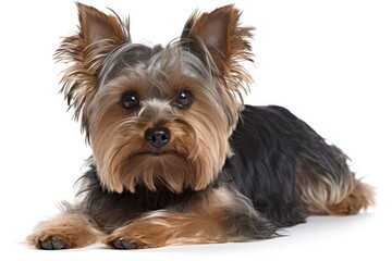 yorkshire terrier isolated on white