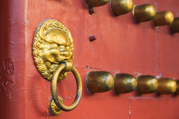 lion Chinese style door knobs