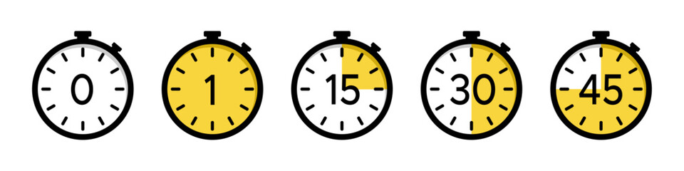 Timer icons collection