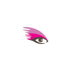 eye cosmetic logo illustration color element design vector