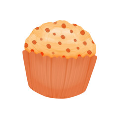 Cute muffin breakfast stationary sticker oil painting