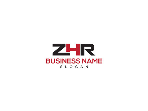 Letter ZHR z h Monogram Logo, Colorful ZH zhr Business Logo Icon Vector