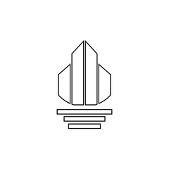 Building logo ikon illustration design
