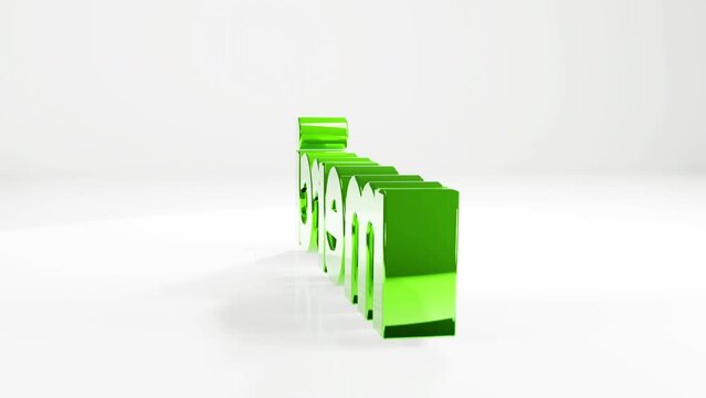 Merci 3d text loopable animation background