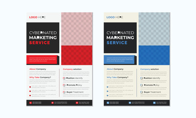 Professional Modern Creative and Clean Vector Corporate Business Flyer  Template Design.