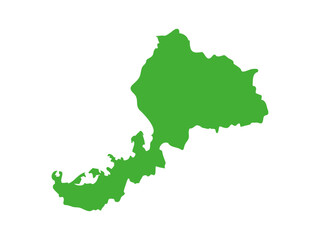 日本の福井県の形