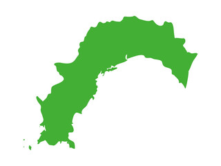 日本の高知県の形