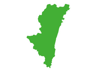 日本の宮崎県の形