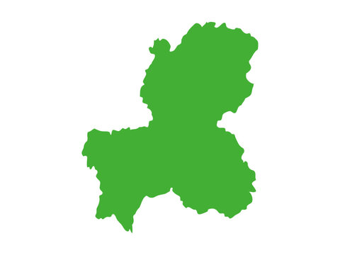 日本の岐阜県の形